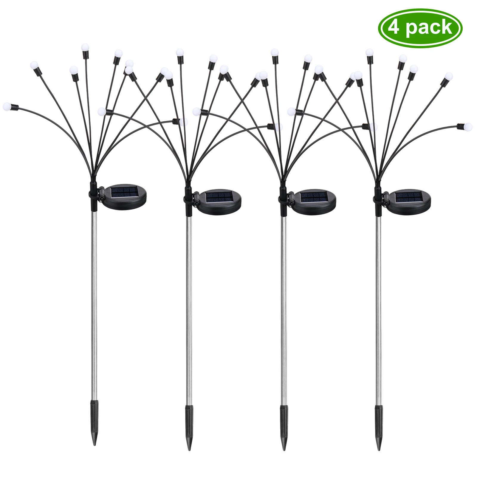 4pcs ThorFire Solar Swaying Light 8 Head 2 Modes Rechargeable Garden Lights Landscape Lighting Solar Powered IP65 Waterproof Outdoor Light Wind-Driven Swing Warm Light for Patio Pathway Yard (image for) 4pcs ThorFire Solar Swaying Light 8 Head 2 Modes Rechargeable Garden Lights Landscape Lighting Solar Powered IP65 Waterproof Outdoor Light Wind-Driven Swing Warm Light for Patio Pathway Yard